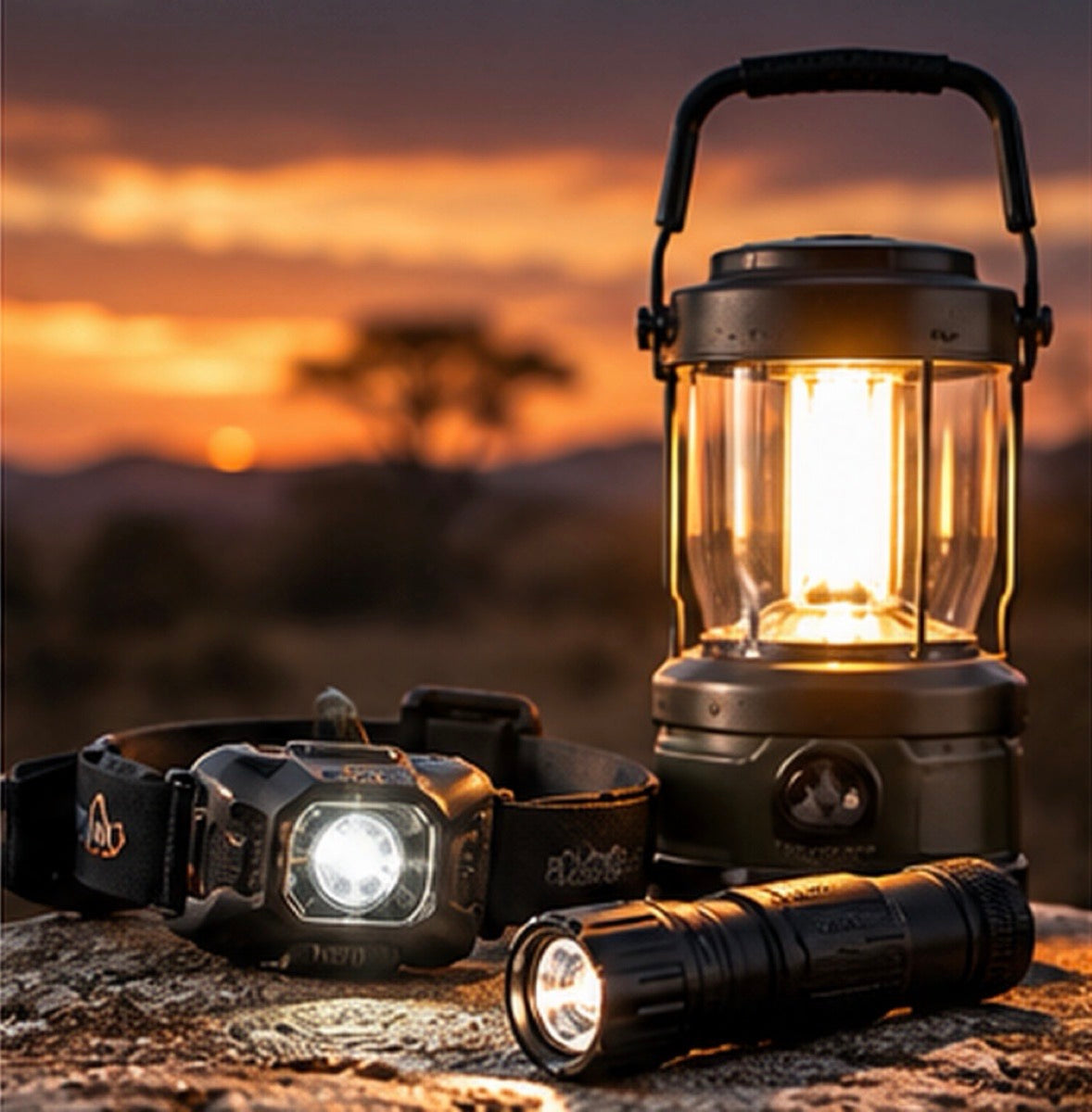 Lighting at sunset