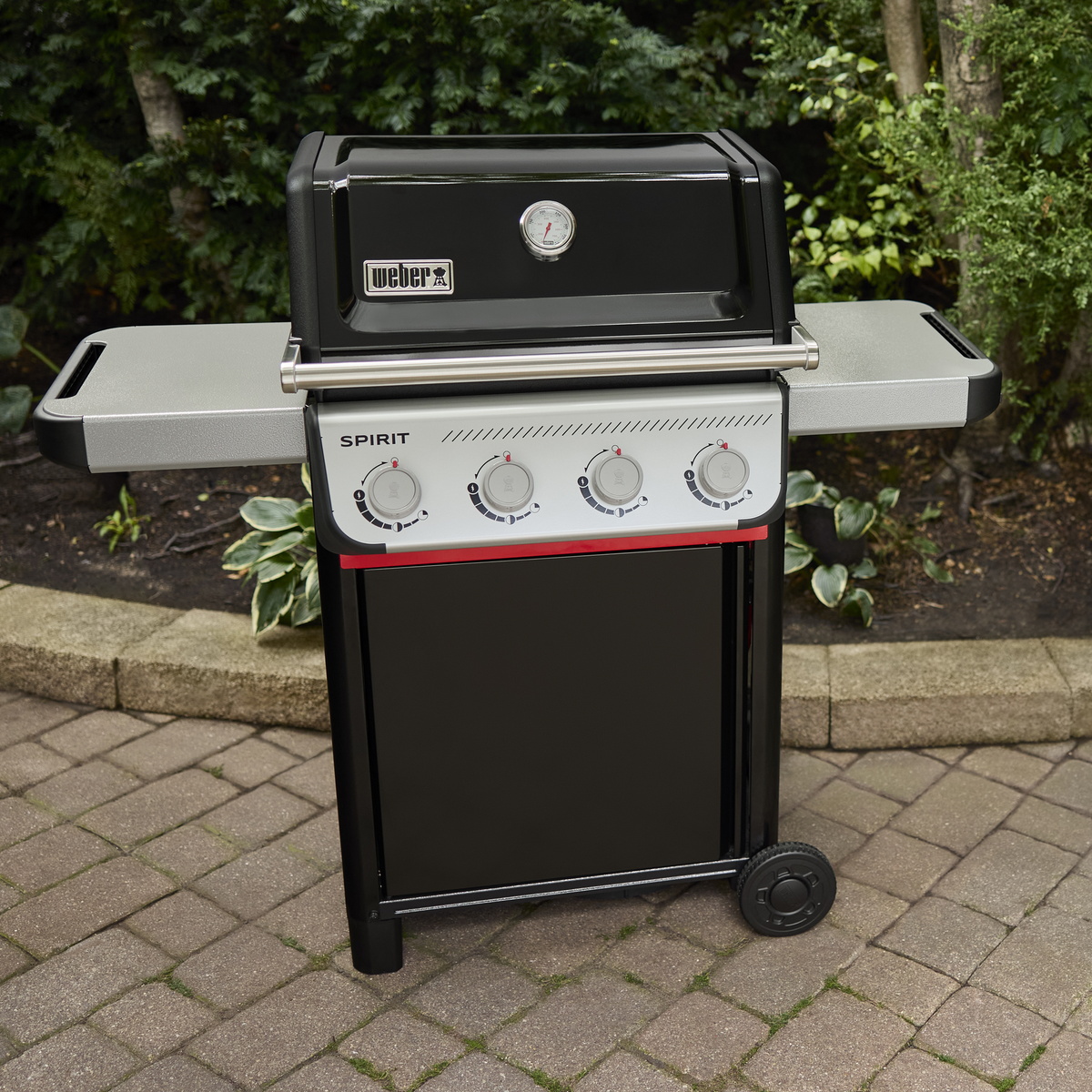 Weber Spirit E-410 Gas Braai in use