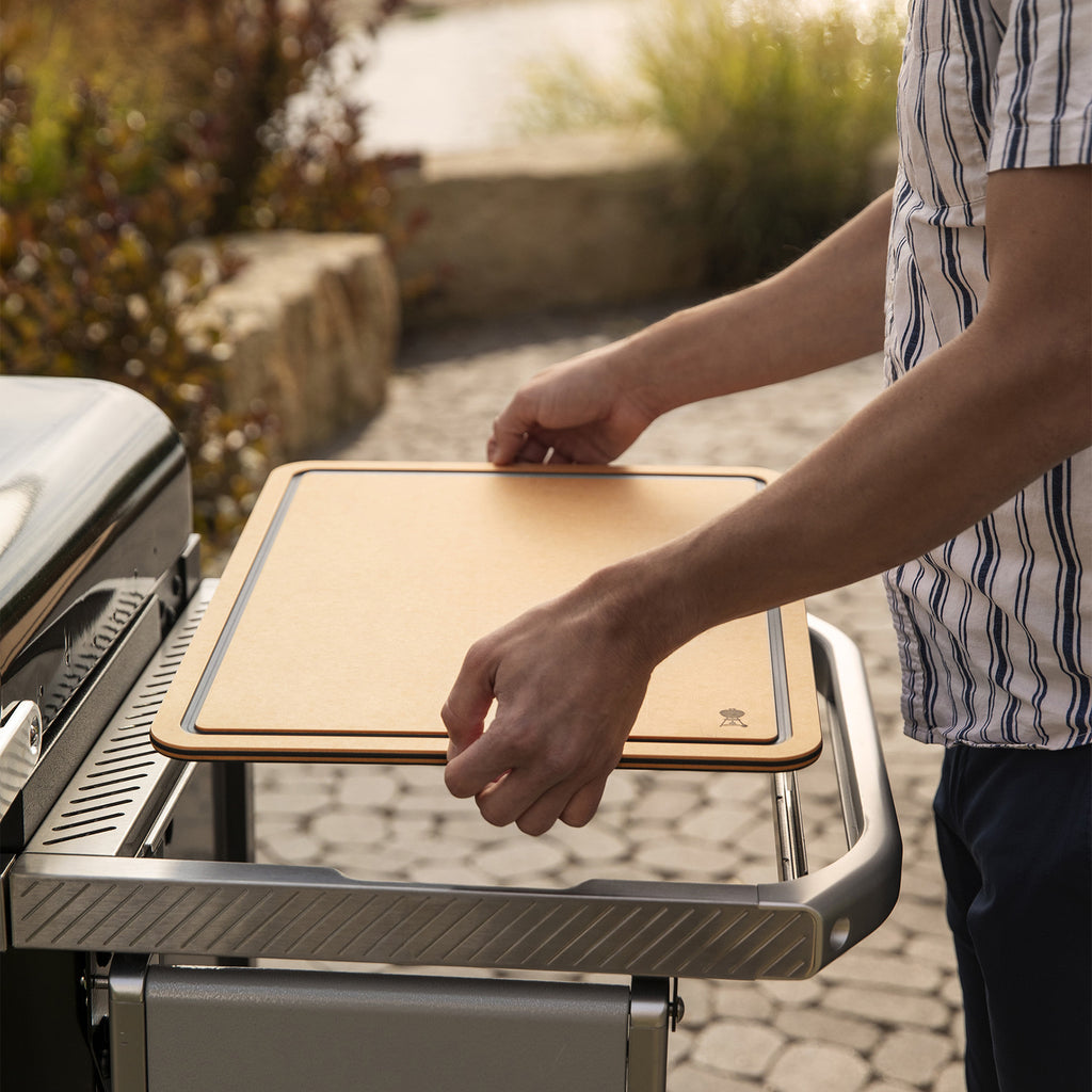 Weber Works Cutting Board in use