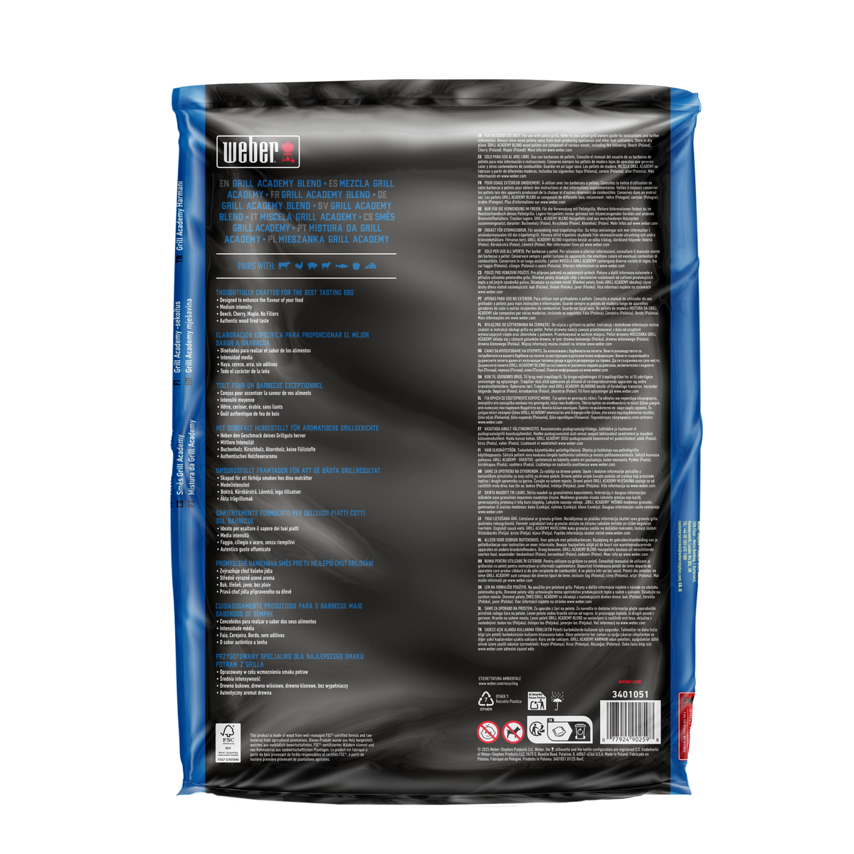Weber Grill Academy Blend Wood Pellets