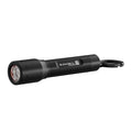 Ledlenser P3 keychain torch, 2025 P-Series, black recycled aluminium body with key ring