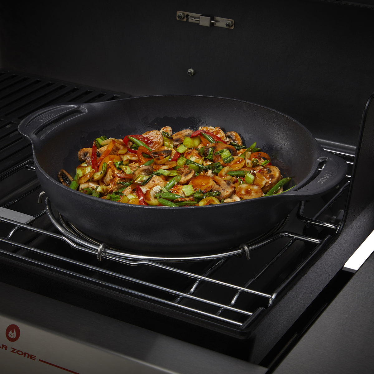 Weber Crafted Wok in use