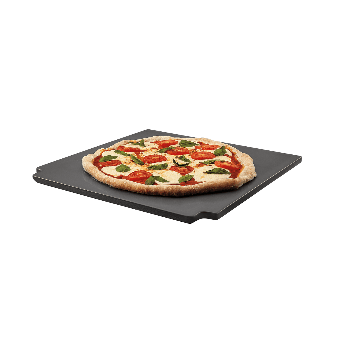 Weber Crafted Glazed Baking Stone in use