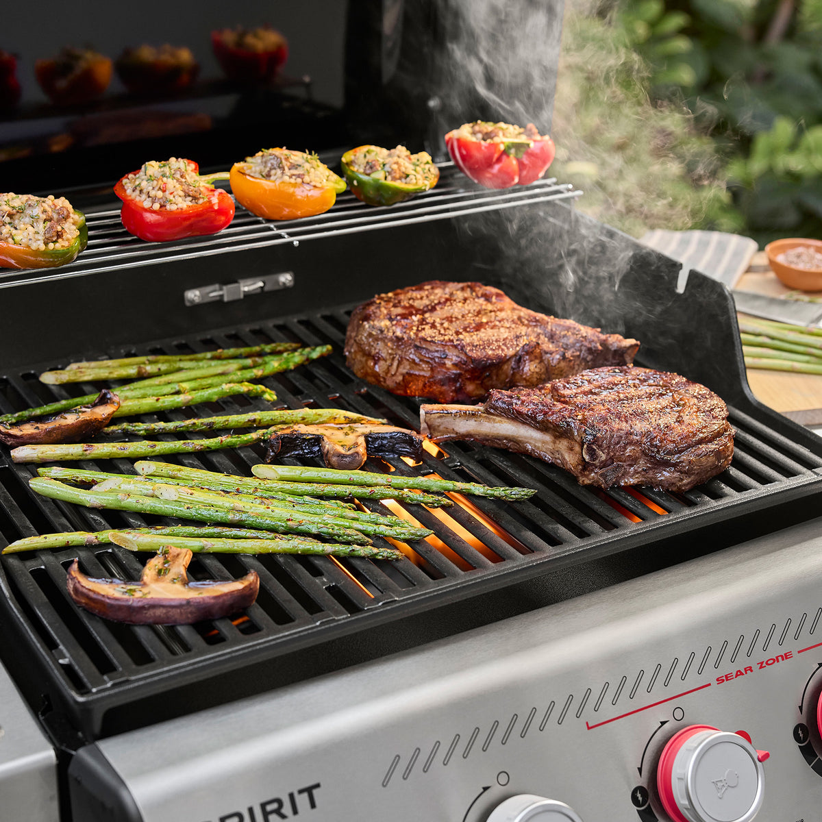 Weber Spirit E-435 in use
