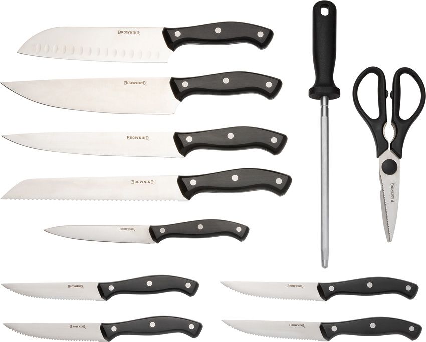 Browning Kitchen Set Knife Block Set with Shears