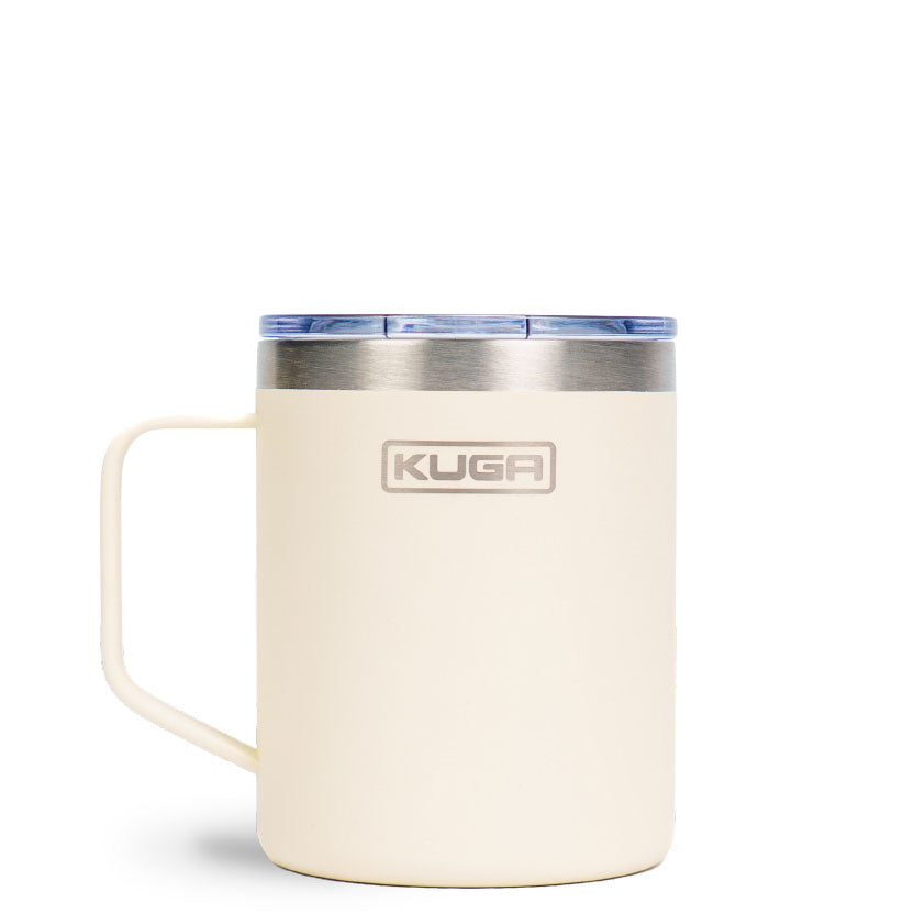 Kuga Camp Mug 354ml Insulated Spill-proof in Buttercream