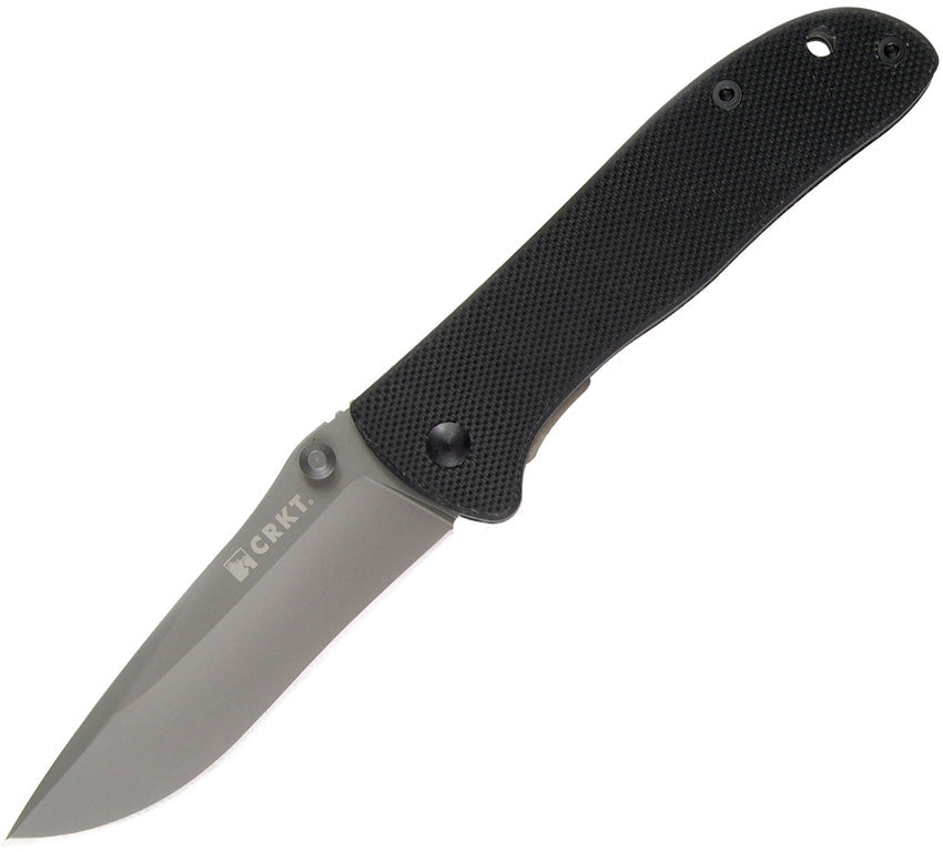 CRKT Drifter Linerlock folding knife with grey titanium-coated blade