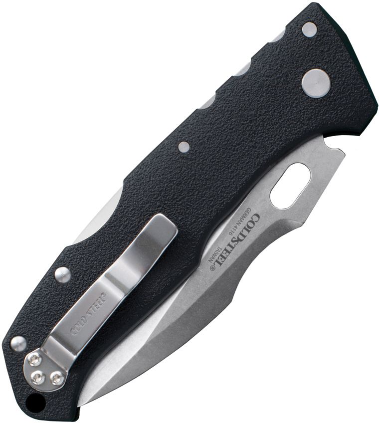Cold Steel Pro Lite closed showing pocket clip and German 4116 blade marking