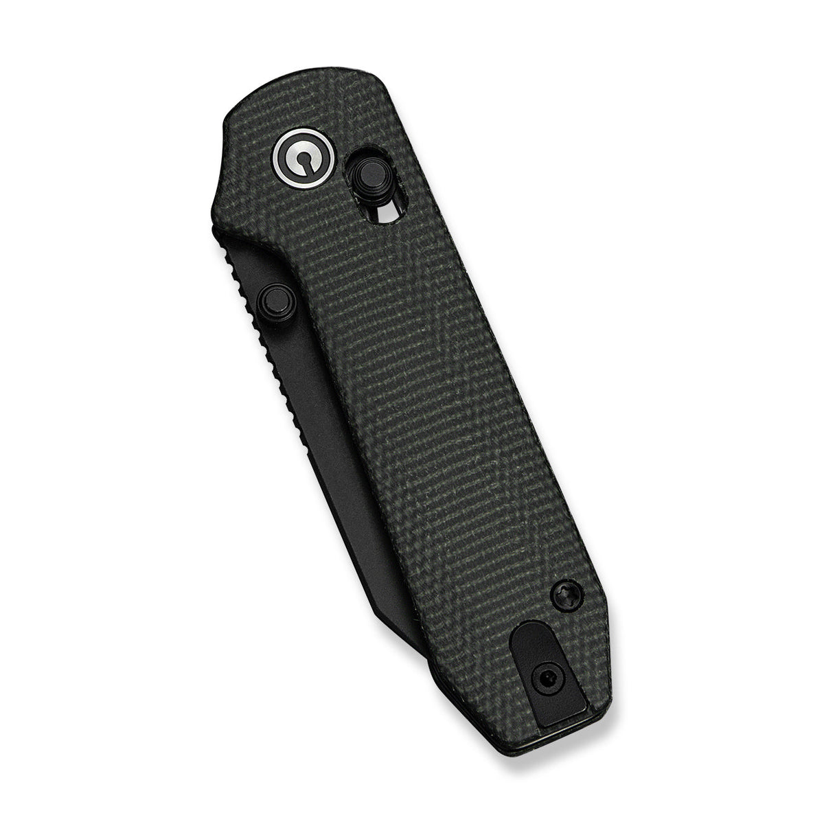 CIVIVI Lil Yonder crossbar lock knife, Dark Green Canvas Micarta, view 4