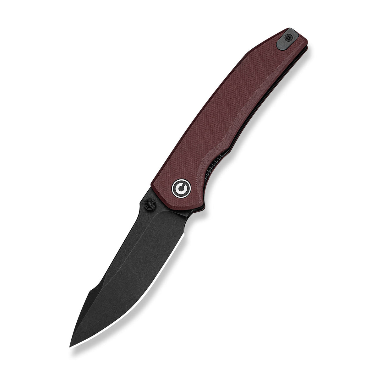 CIVIVI Ryson-E thumb stud knife, Burgundy G10