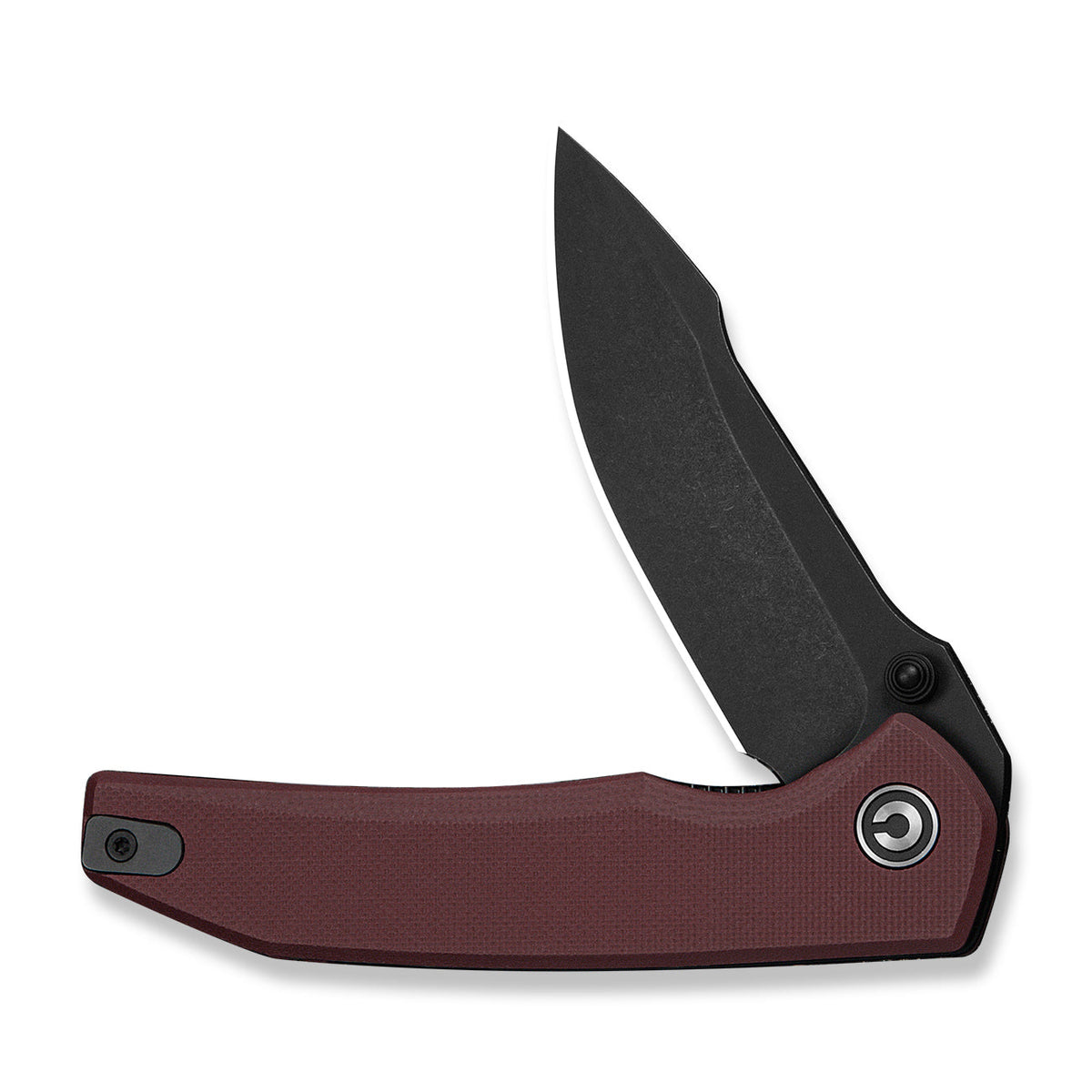 CIVIVI Ryson-E thumb stud knife, Burgundy G10, view 3