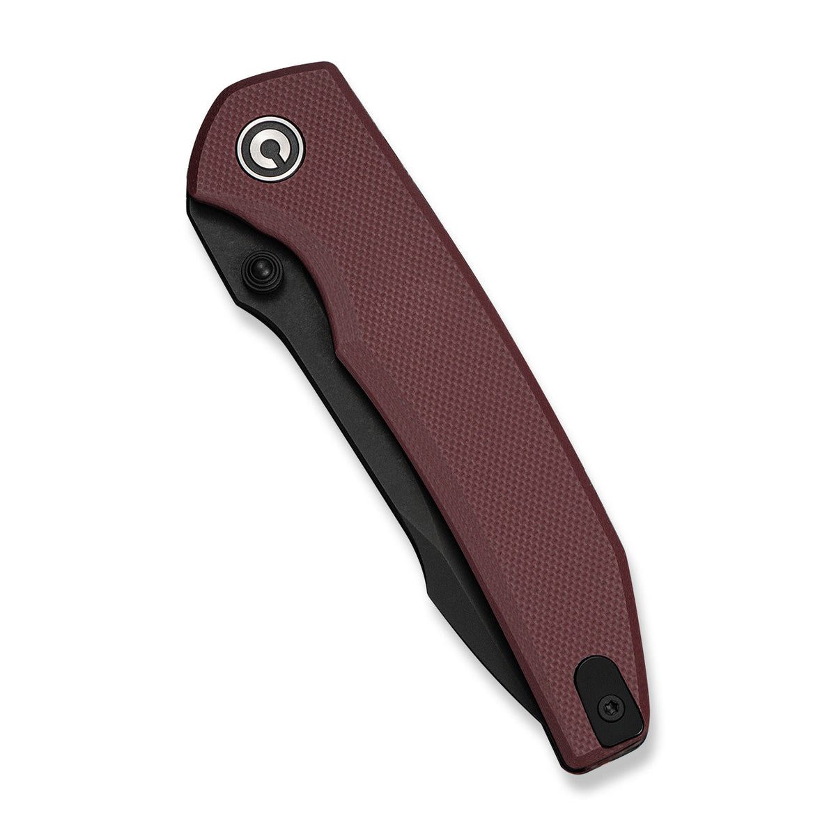 CIVIVI Ryson-E thumb stud knife, Burgundy G10, view 4