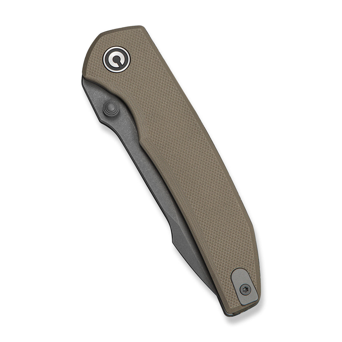CIVIVI Ryson-E thumb stud knife, Tan G10, view 4