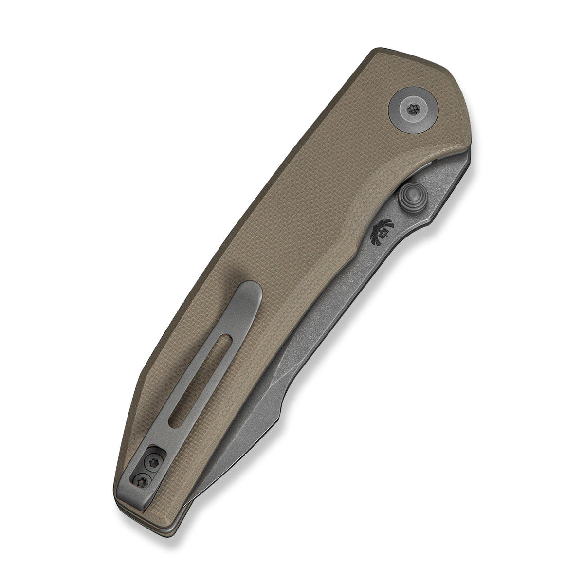 CIVIVI Ryson-E thumb stud knife, Tan G10, view 5