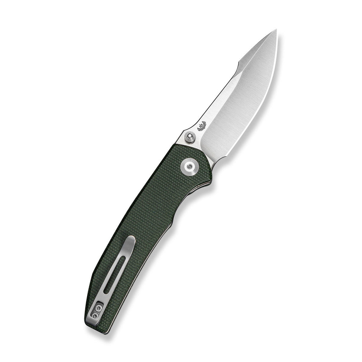 CIVIVI Ryson-E thumb stud knife, Green Canvas Micarta, view 2
