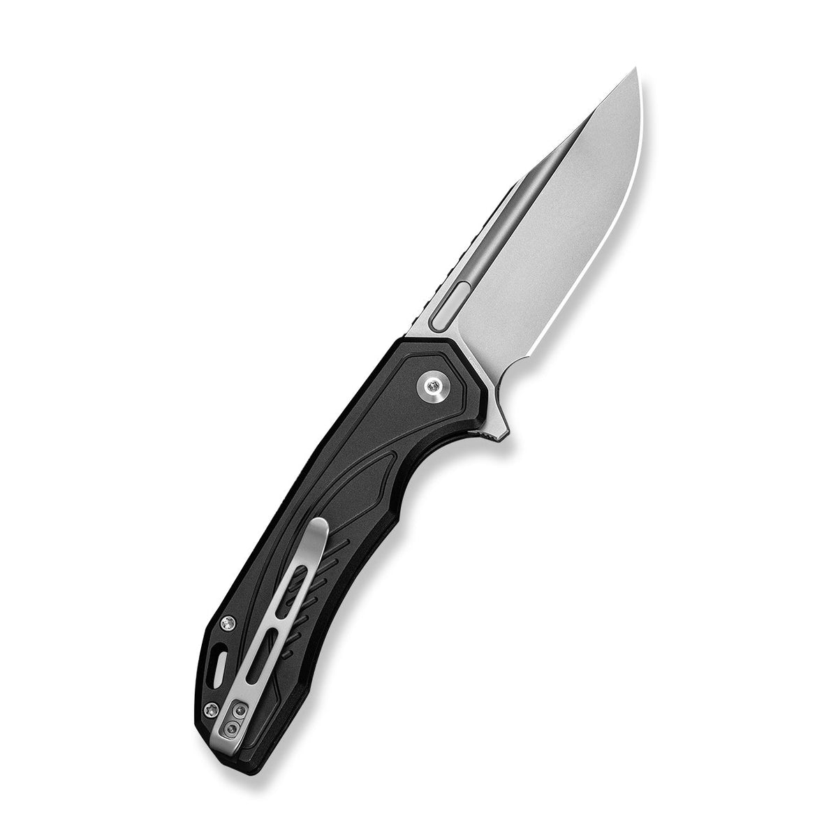CIVIVI Zelthara flipper knife, black aluminium, view 2