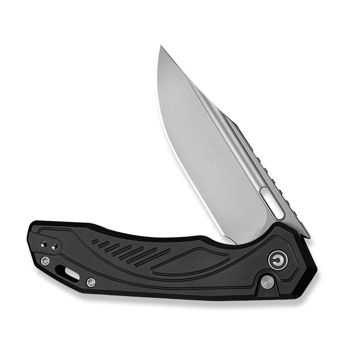 CIVIVI Zelthara flipper knife, black aluminium, view 3