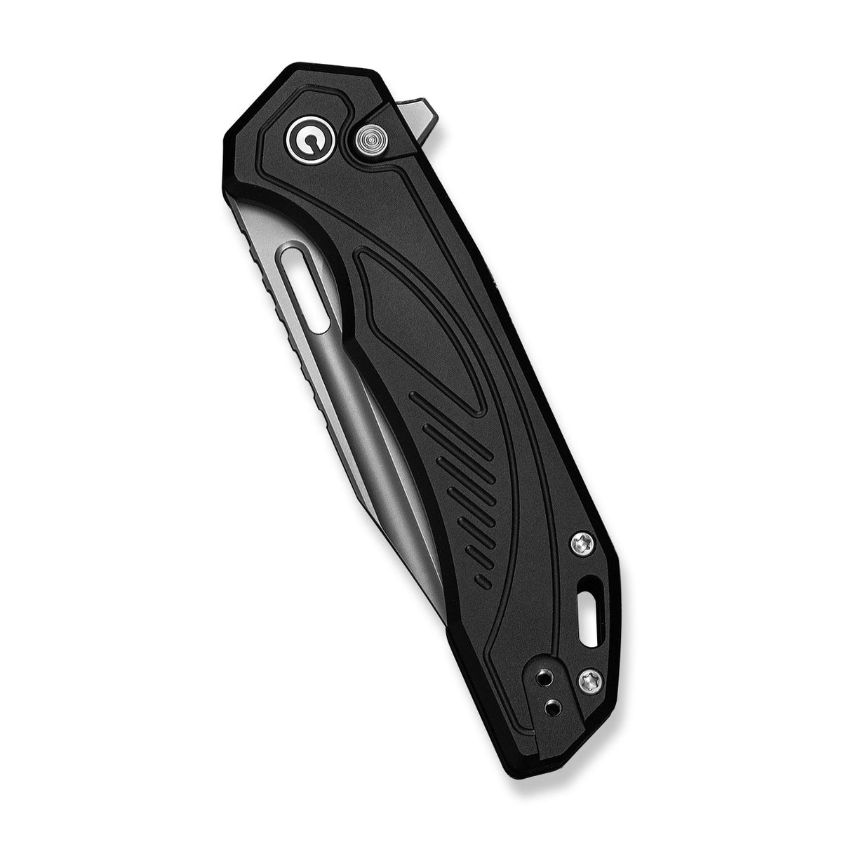CIVIVI Zelthara flipper knife, black aluminium, view 4