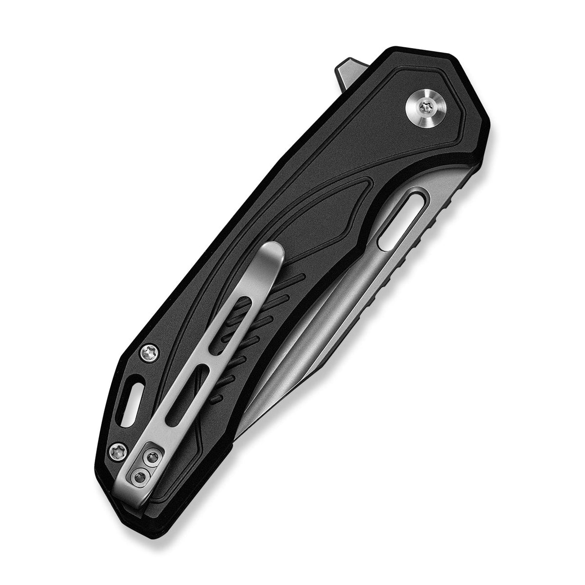 CIVIVI Zelthara flipper knife, black aluminium, view 5