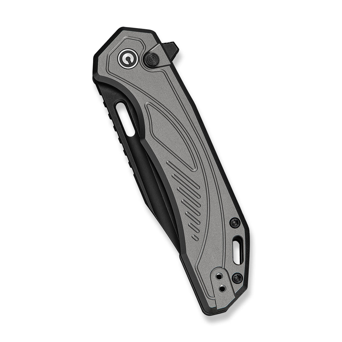 CIVIVI Zelthara flipper knife, Grey Aluminium, view 4