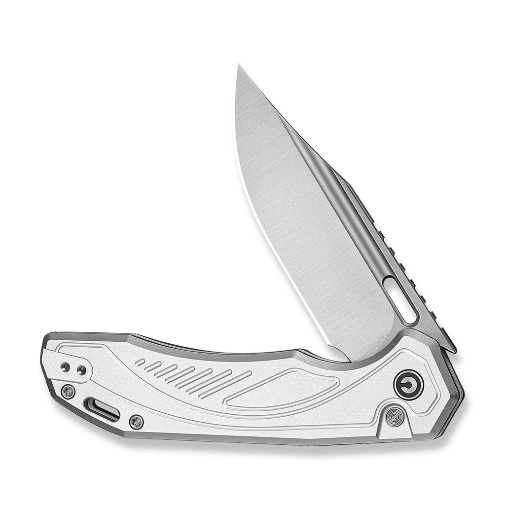 CIVIVI Zelthara flipper knife, Silver Aluminium, view 3
