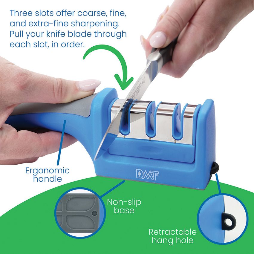 DMT Eversharp sharpener features and stages