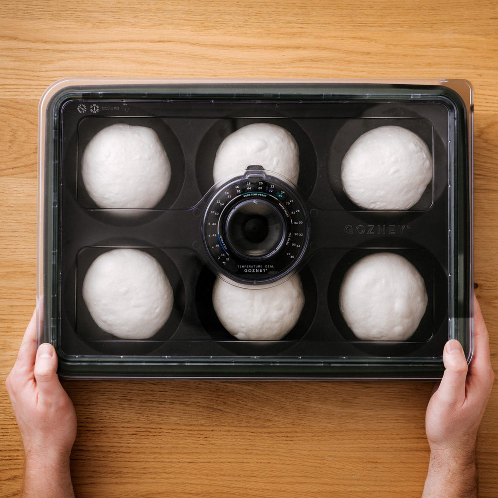 Gozney Dough Tray in use
