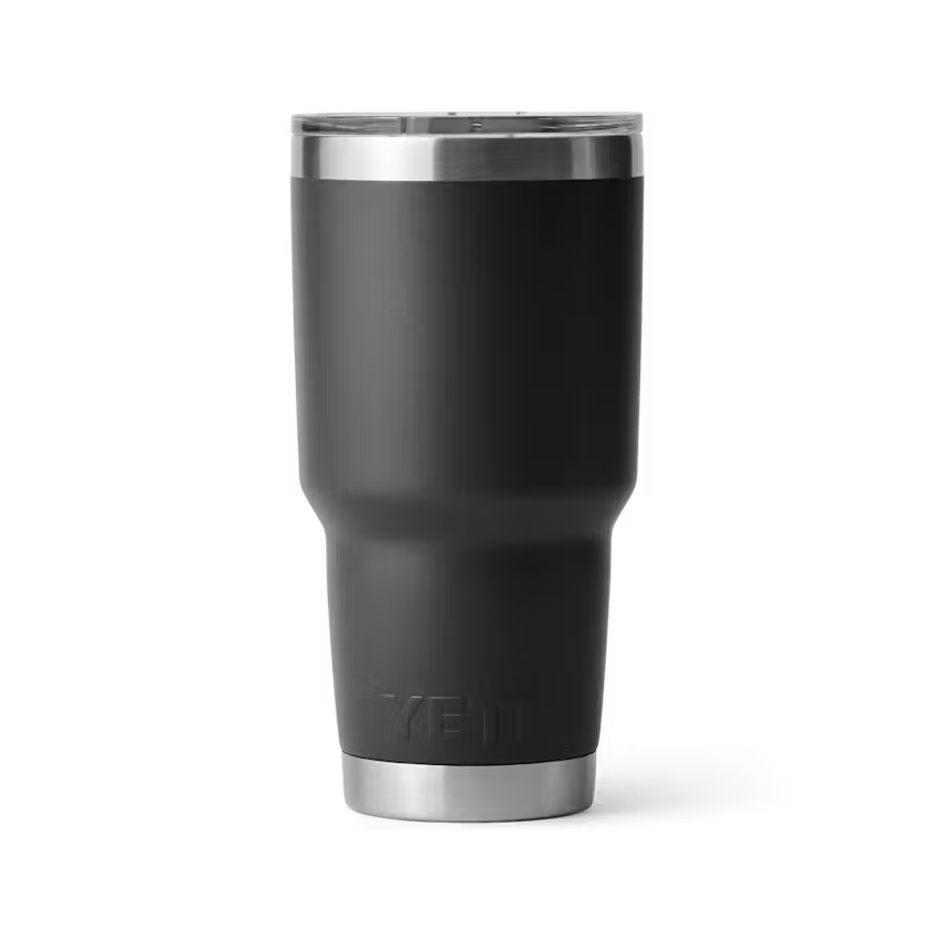 YETI Rambler 30oz Tumbler in Black, rear view