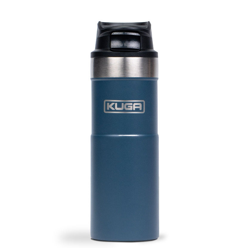 Kuga Trigger 473ml insulated travel flask in Dusk Blue