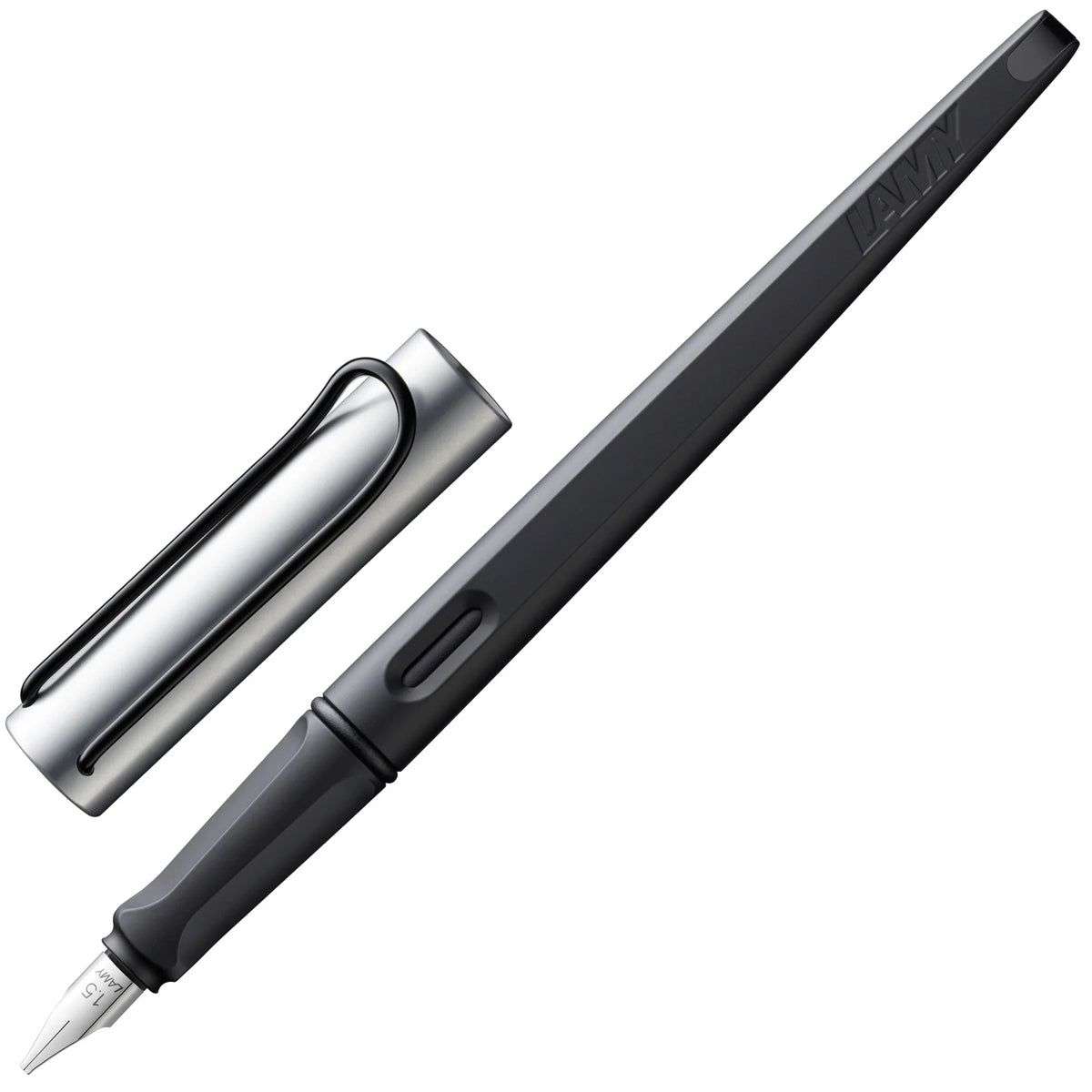 LAMY joy Calligraphy Fountain Pen - Black / Aluminium Cap