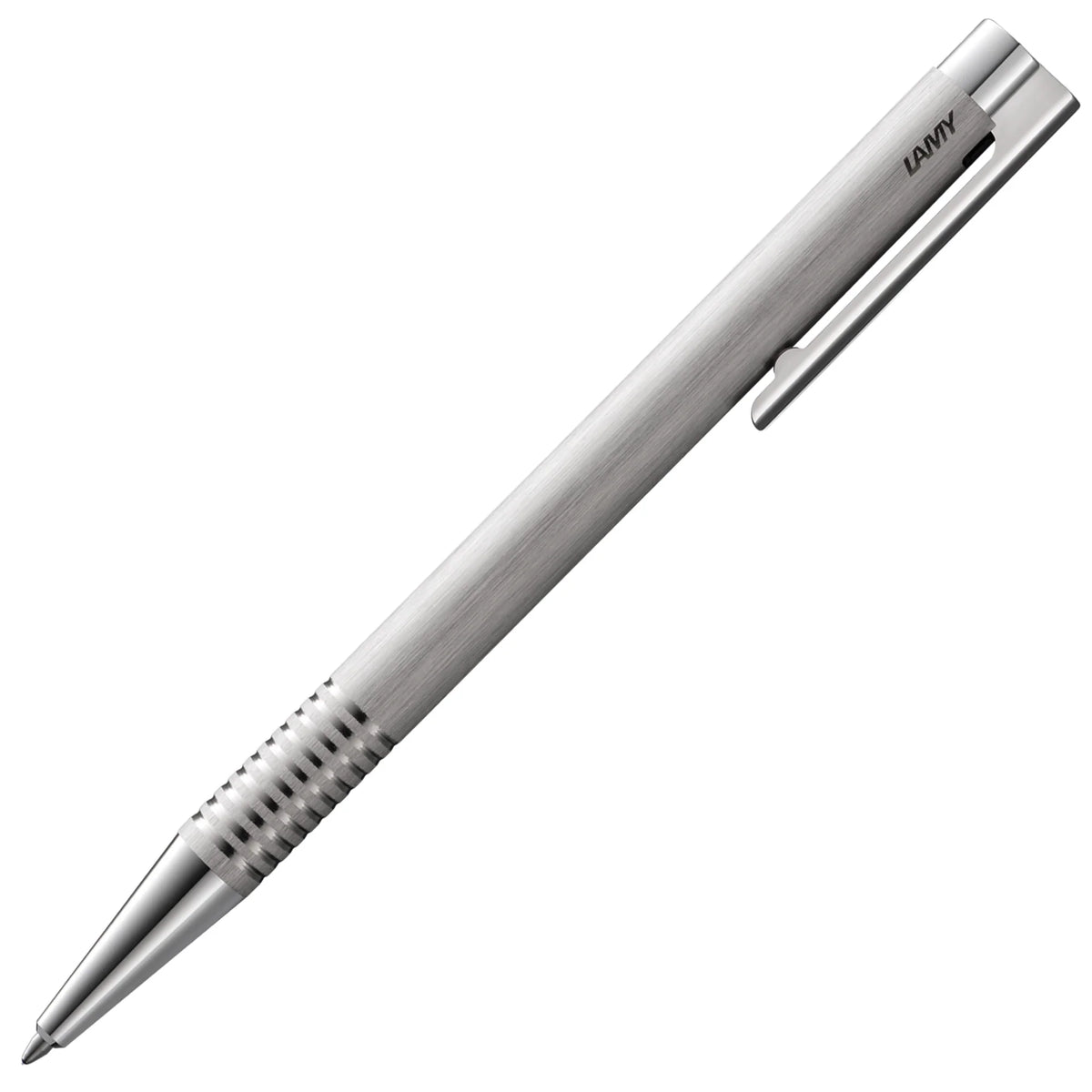 LAMY logo Brushed Steel Ballpoint Pen
