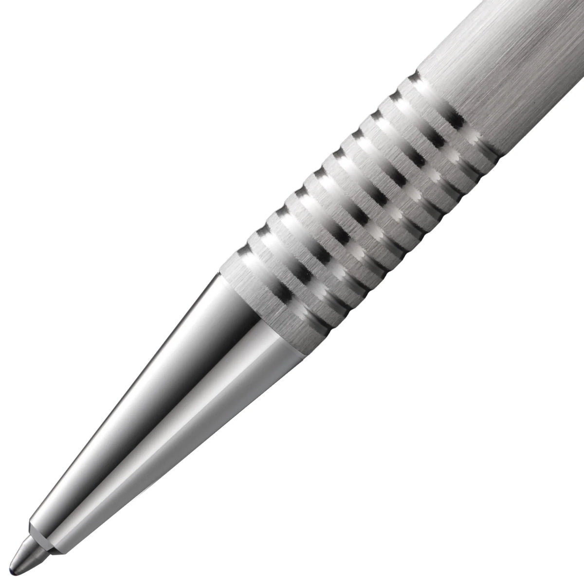 LAMY logo Brushed Steel Ballpoint Pen view 3