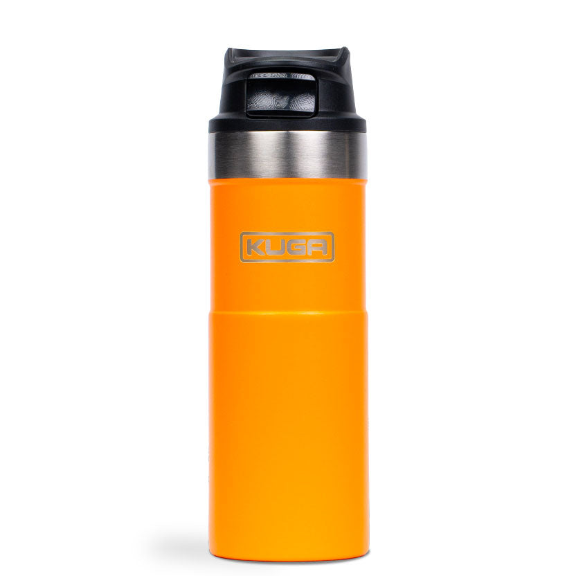 Kuga Trigger 473ml insulated travel flask in orange