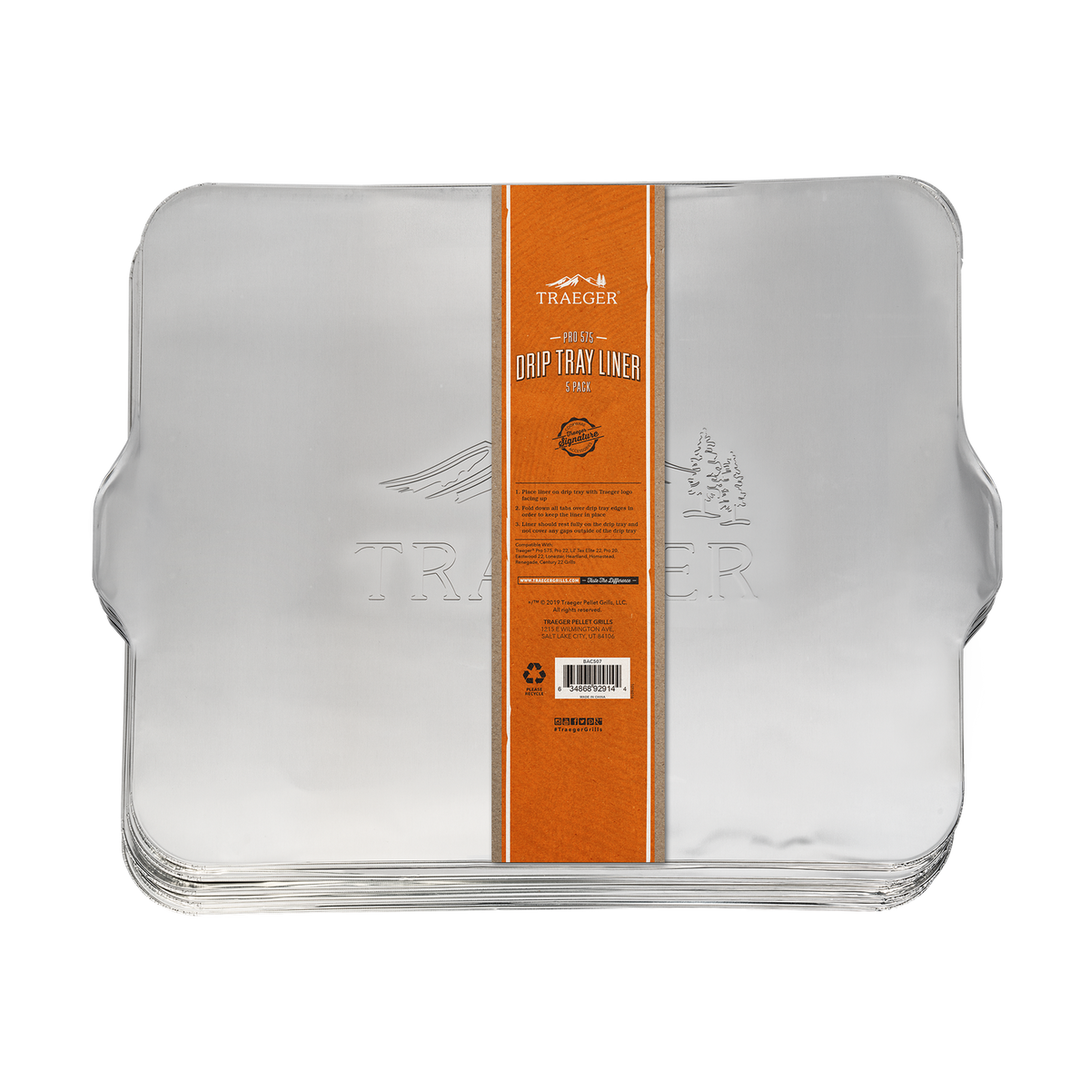 Traeger drip tray liners — Pro 575 / Pro 22