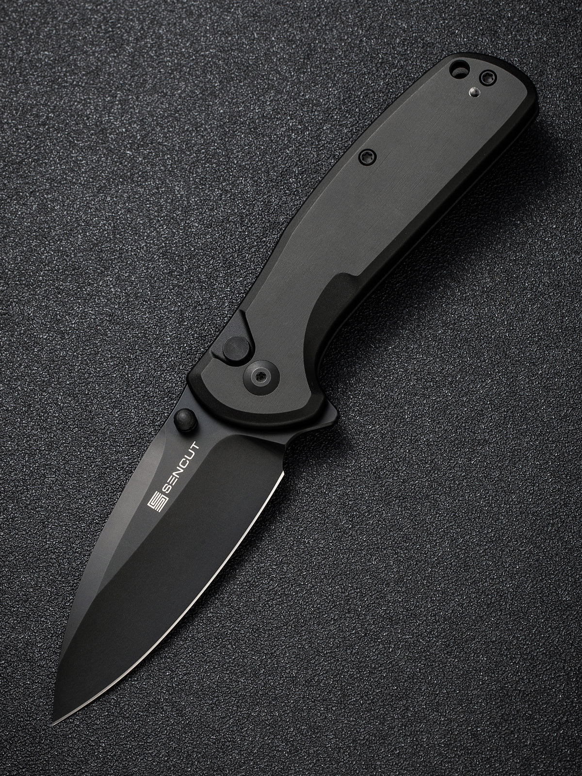 SENCUT ArcBlast folding knife with black aluminum handle