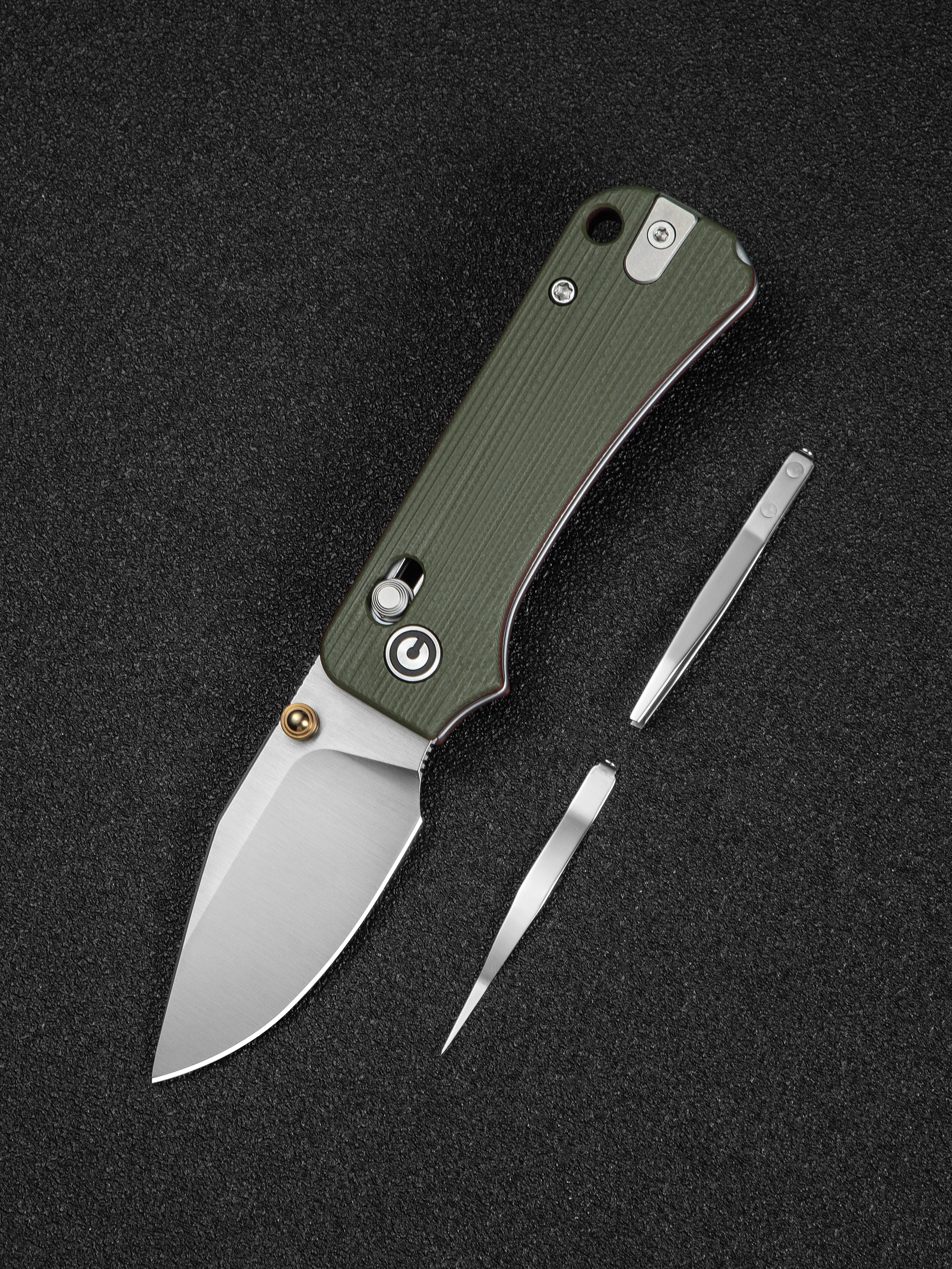 CIVIVI Baby Banter 2 - TG — Milled Green/Red G10
