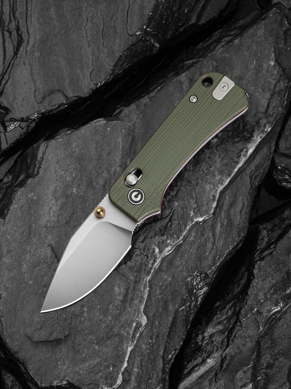CIVIVI Baby Banter 2 - TG — Milled Green/Red G10