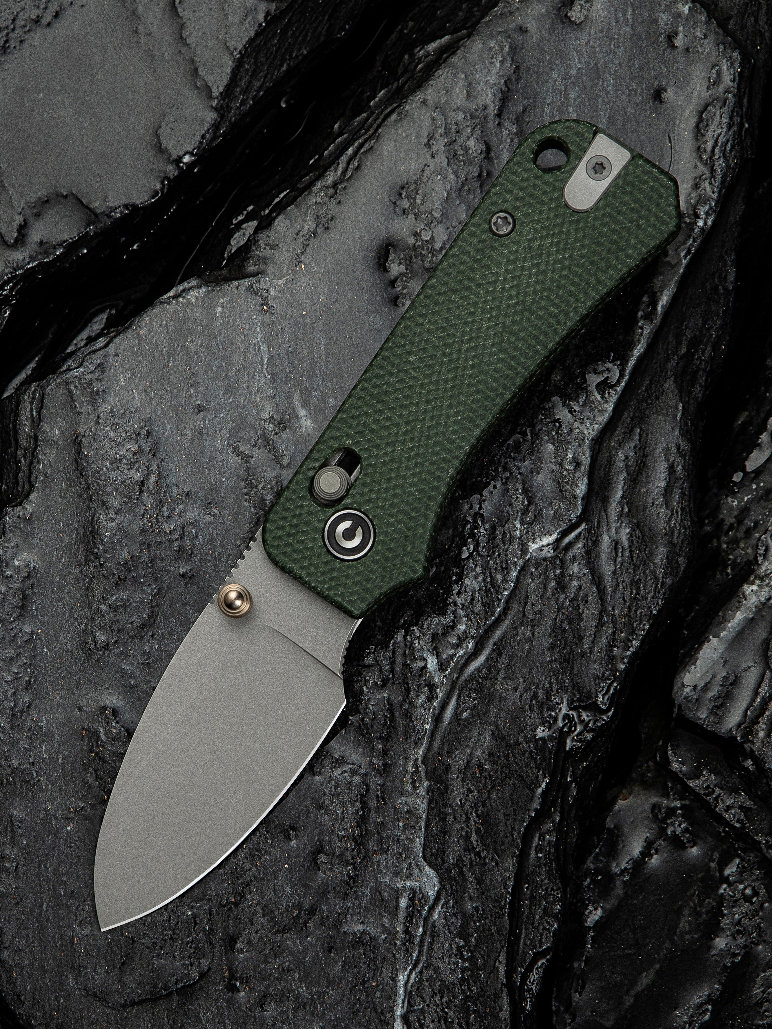 CIVIVI Baby Banter 2 — Green Canvas Micarta