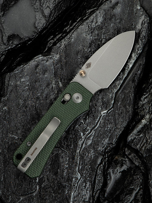 CIVIVI Baby Banter 2 — Green Canvas Micarta