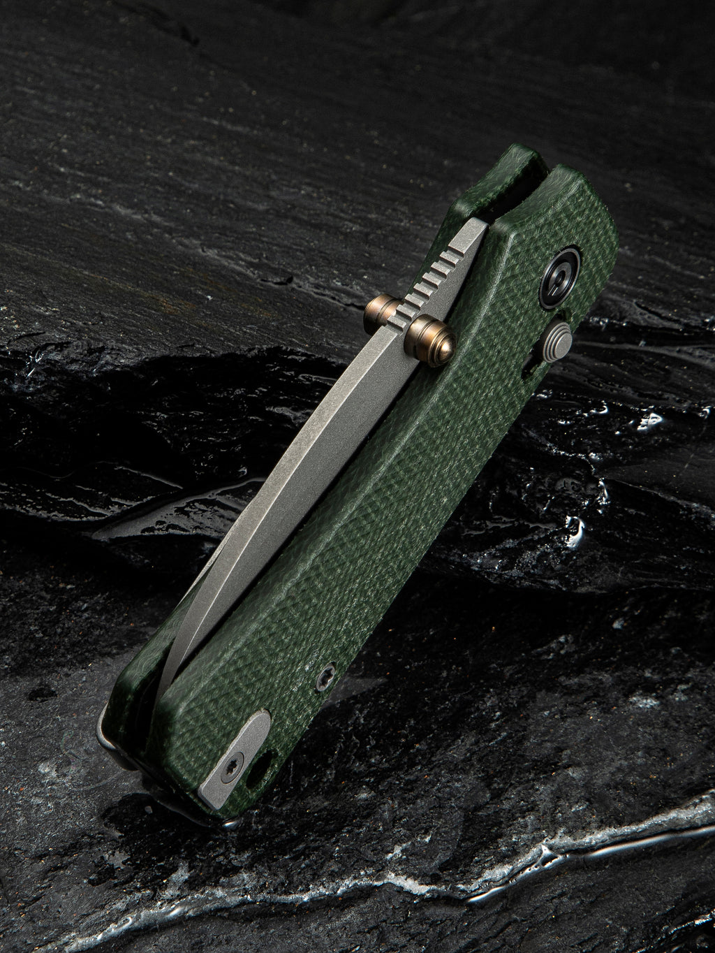 CIVIVI Baby Banter 2 — Green Canvas Micarta