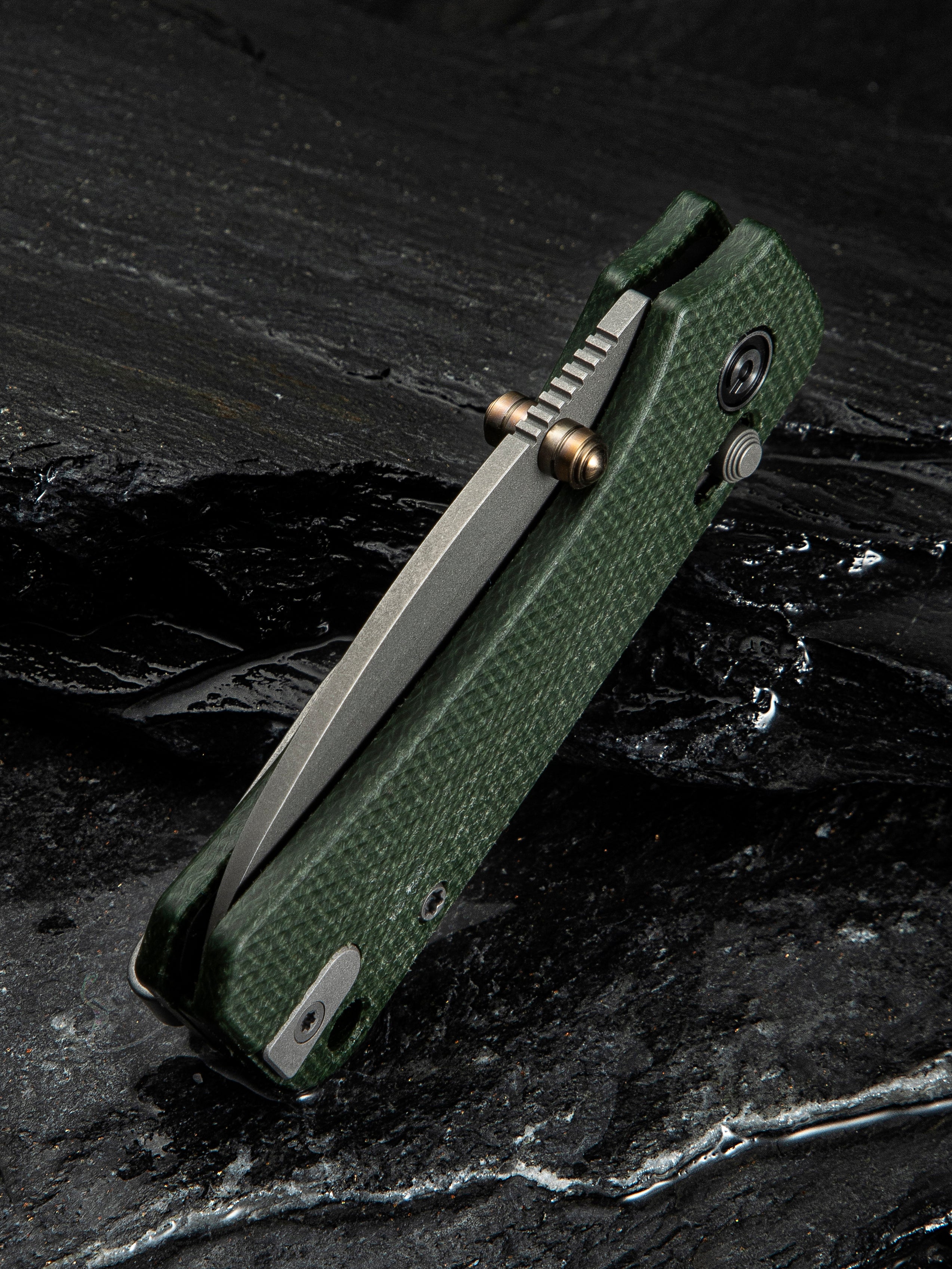 CIVIVI Baby Banter 2 — Green Canvas Micarta