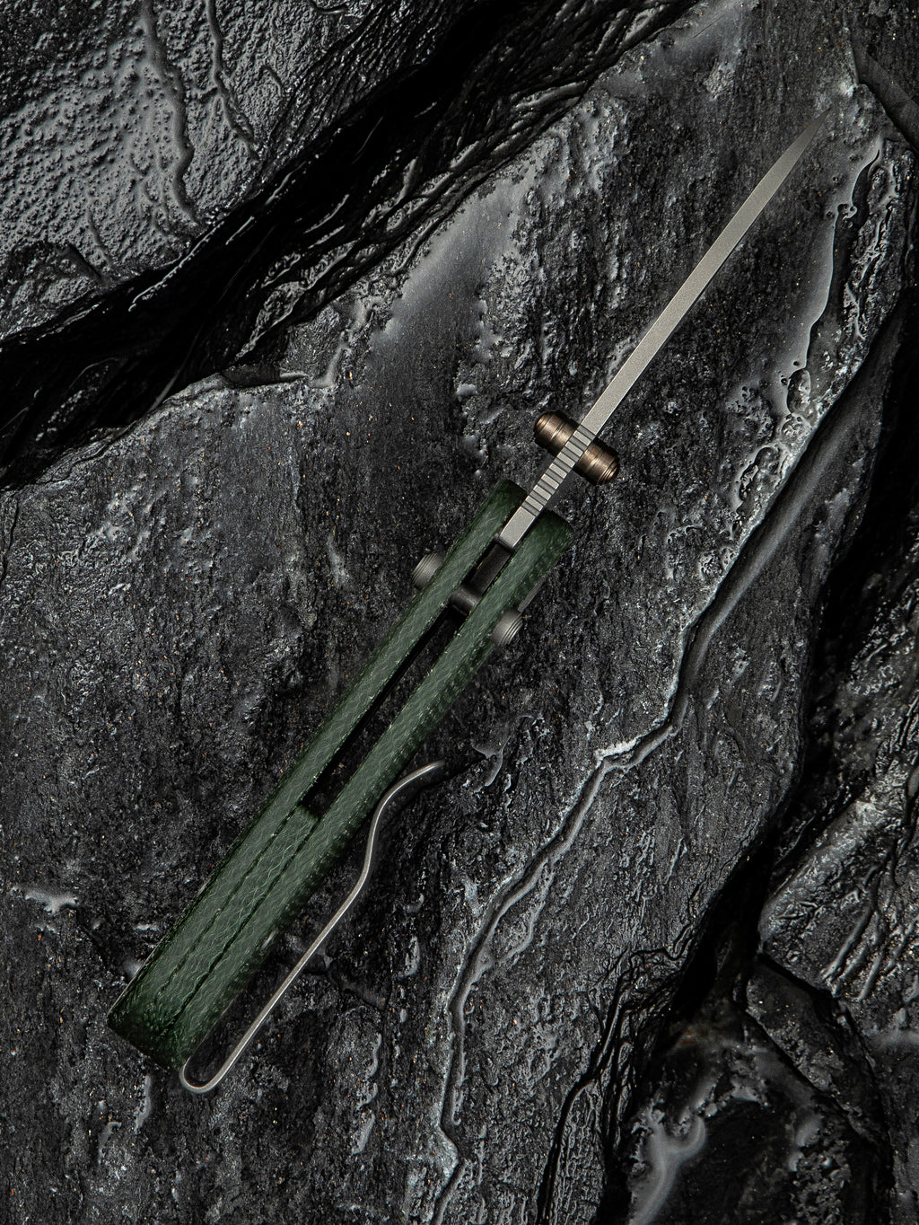 CIVIVI Baby Banter 2 — Green Canvas Micarta