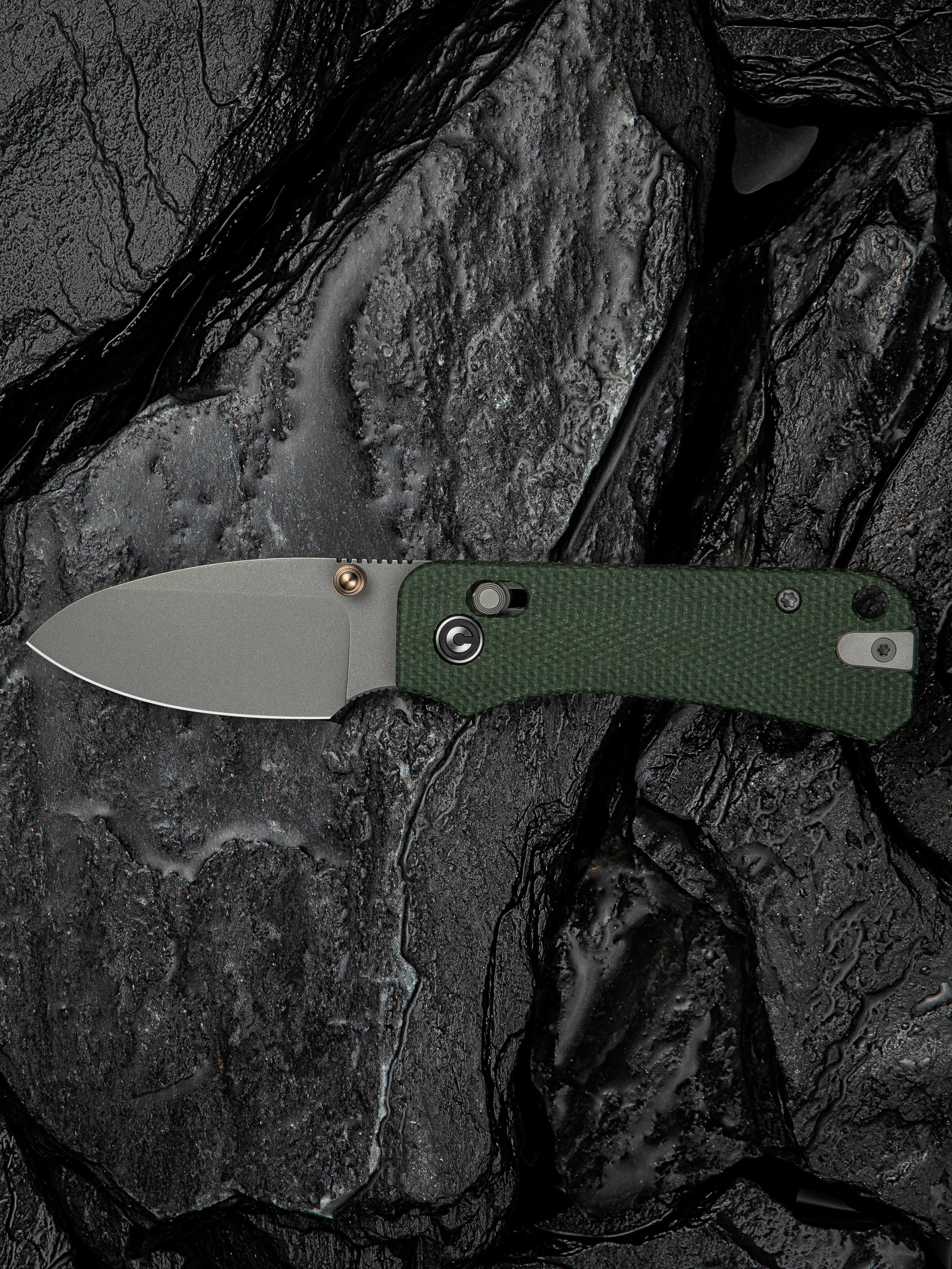 CIVIVI Baby Banter 2 — Green Canvas Micarta