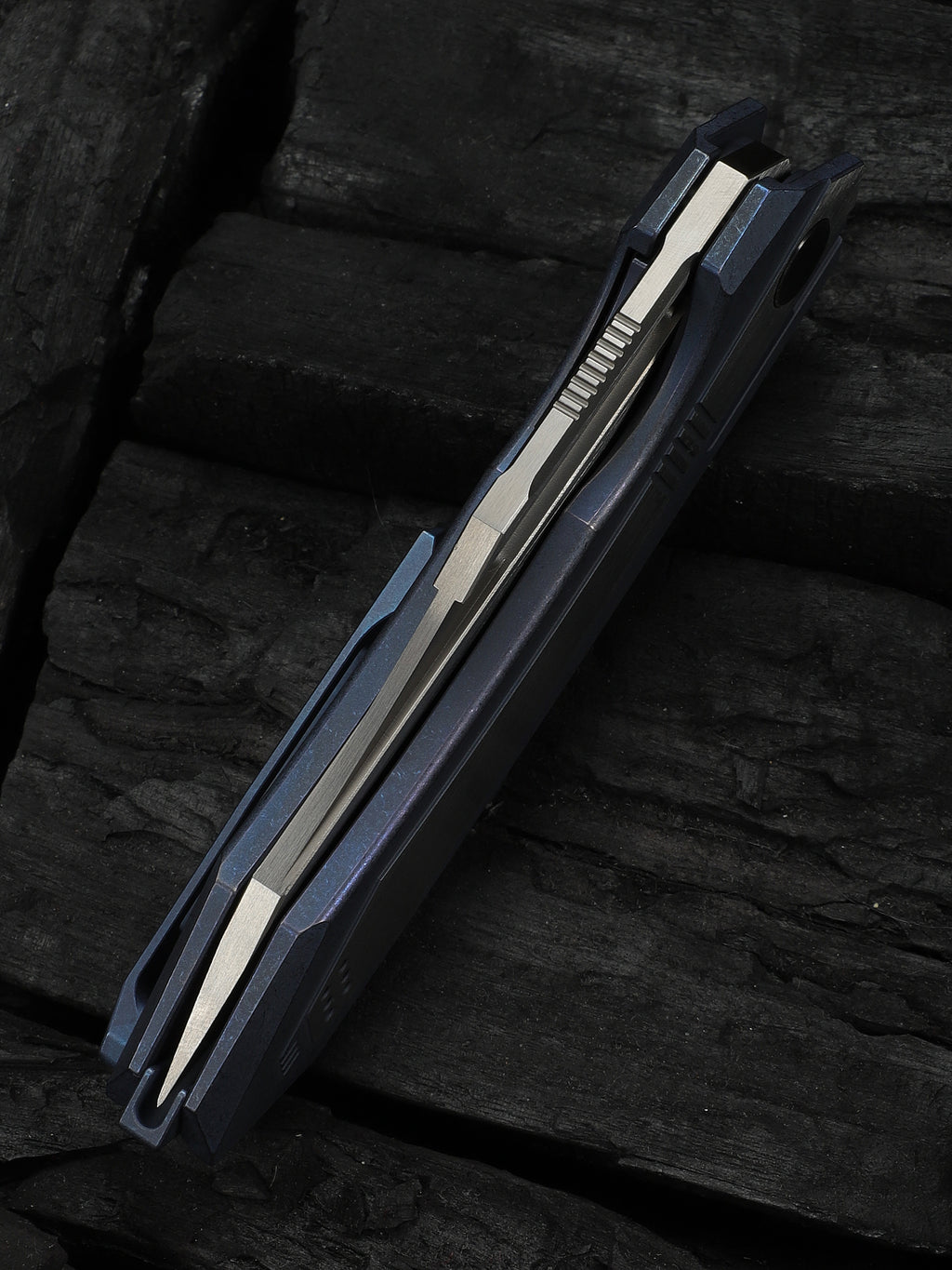 WE Bogey — Blue & Satin Titanium