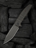 WE Knife Co Breach limited edition folding knife with charcoal gray titanium handle
