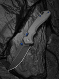 CIVIVI Brova folding knife with gray aluminum handle and CPM S35VN blade