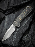 CIVIVI Button Lock Elementum II — Shredded Carbon Fiber & Golden Shred