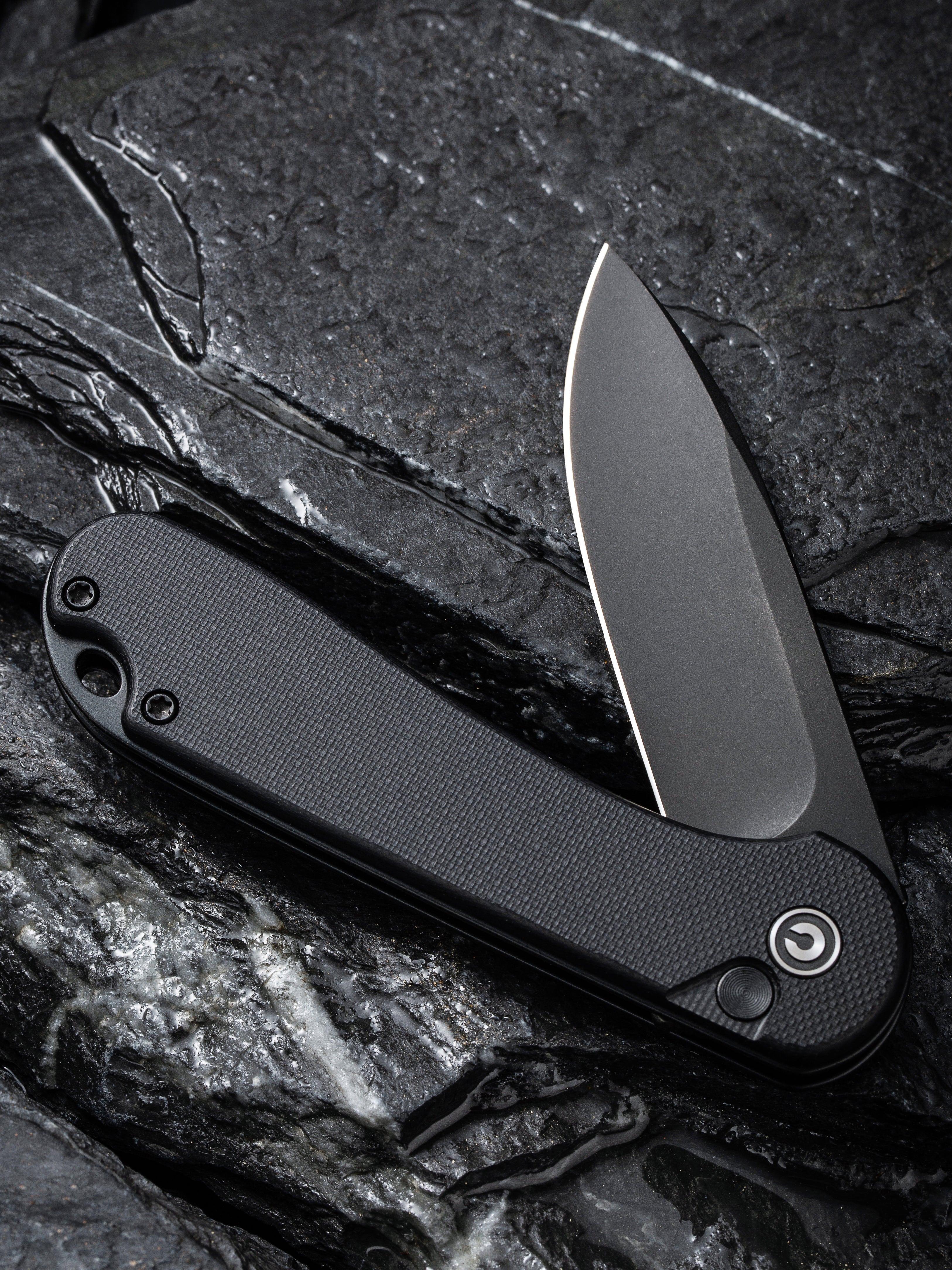 CIVIVI Button Lock Elementum II — Black G10