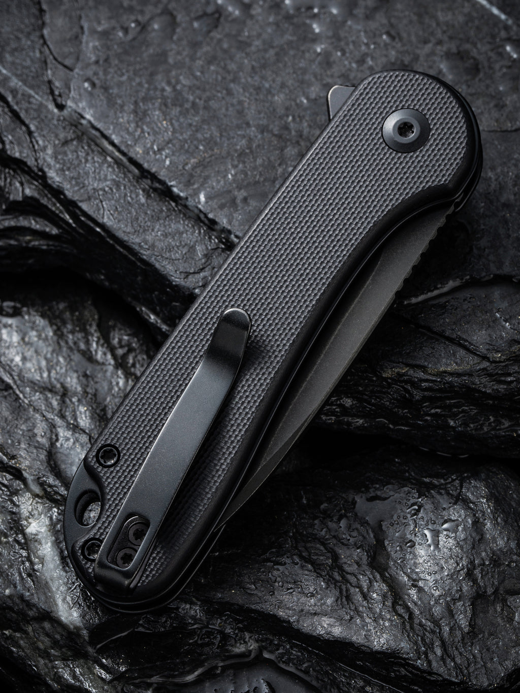 CIVIVI Button Lock Elementum II — Black G10