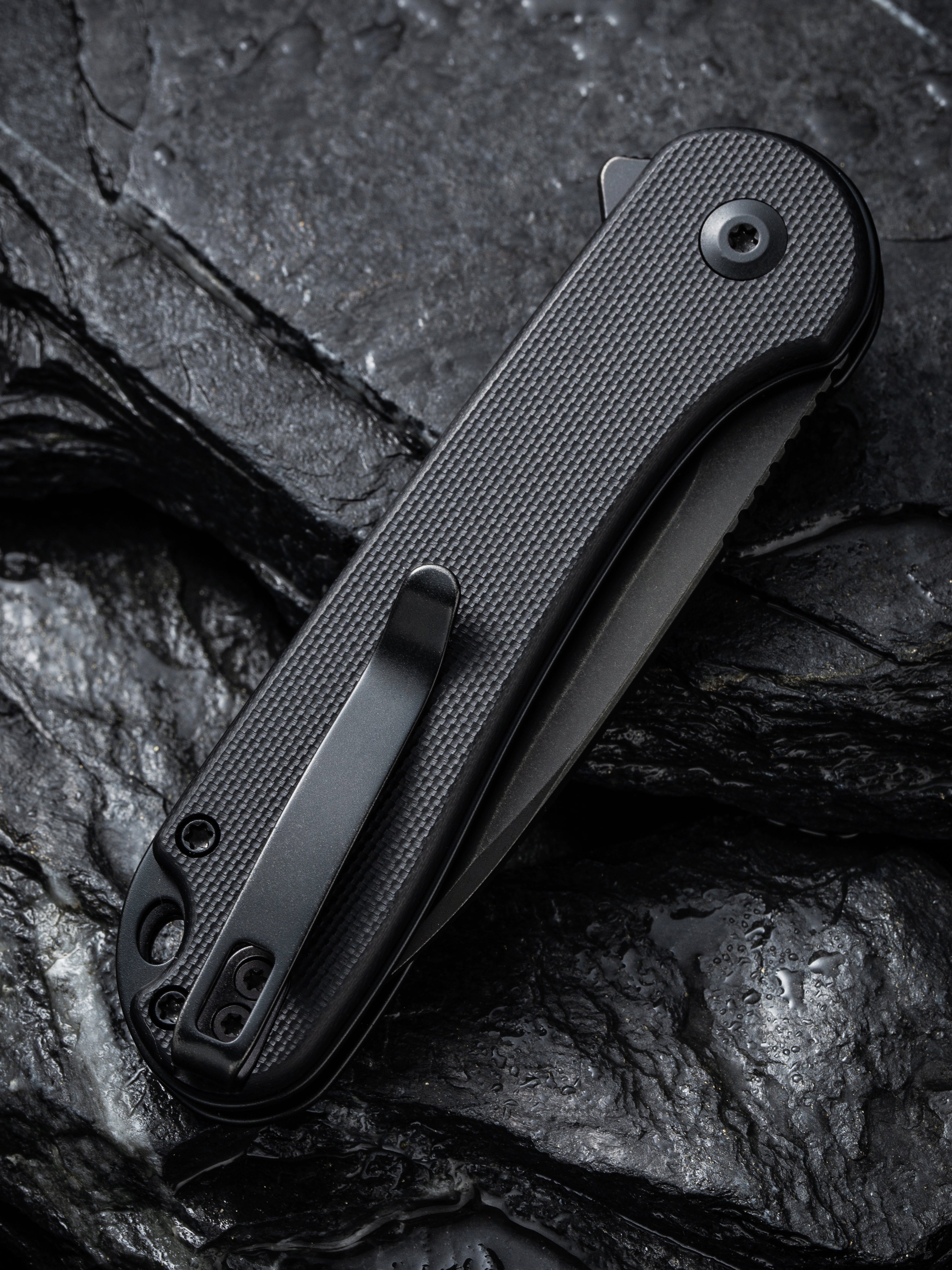 CIVIVI Button Lock Elementum II — Black G10